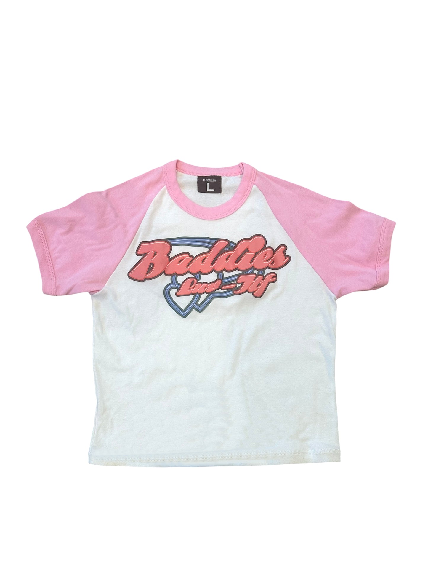 BADDIES BABY TEE - PINK