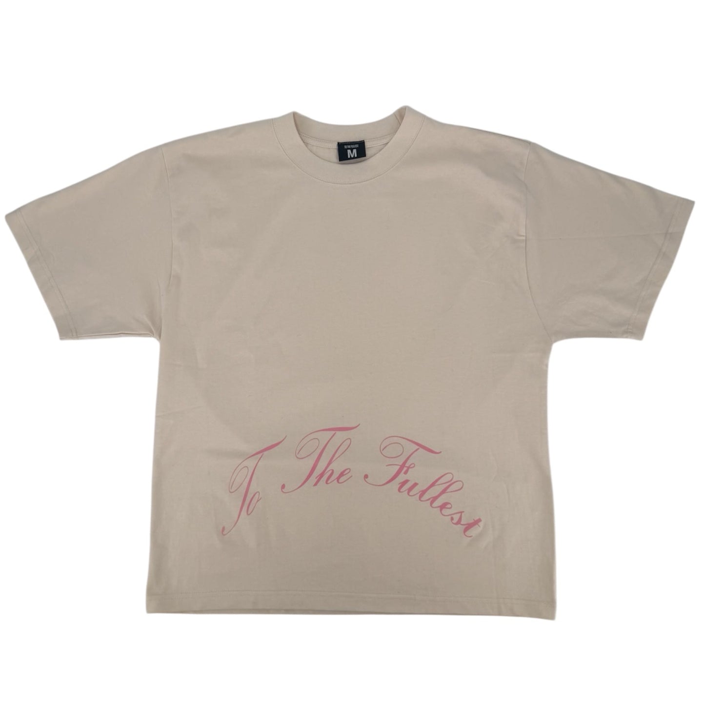ARCHED LOGO TEE - CREAM
