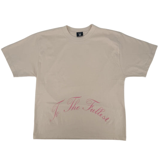 ARCHED LOGO TEE - CREAM