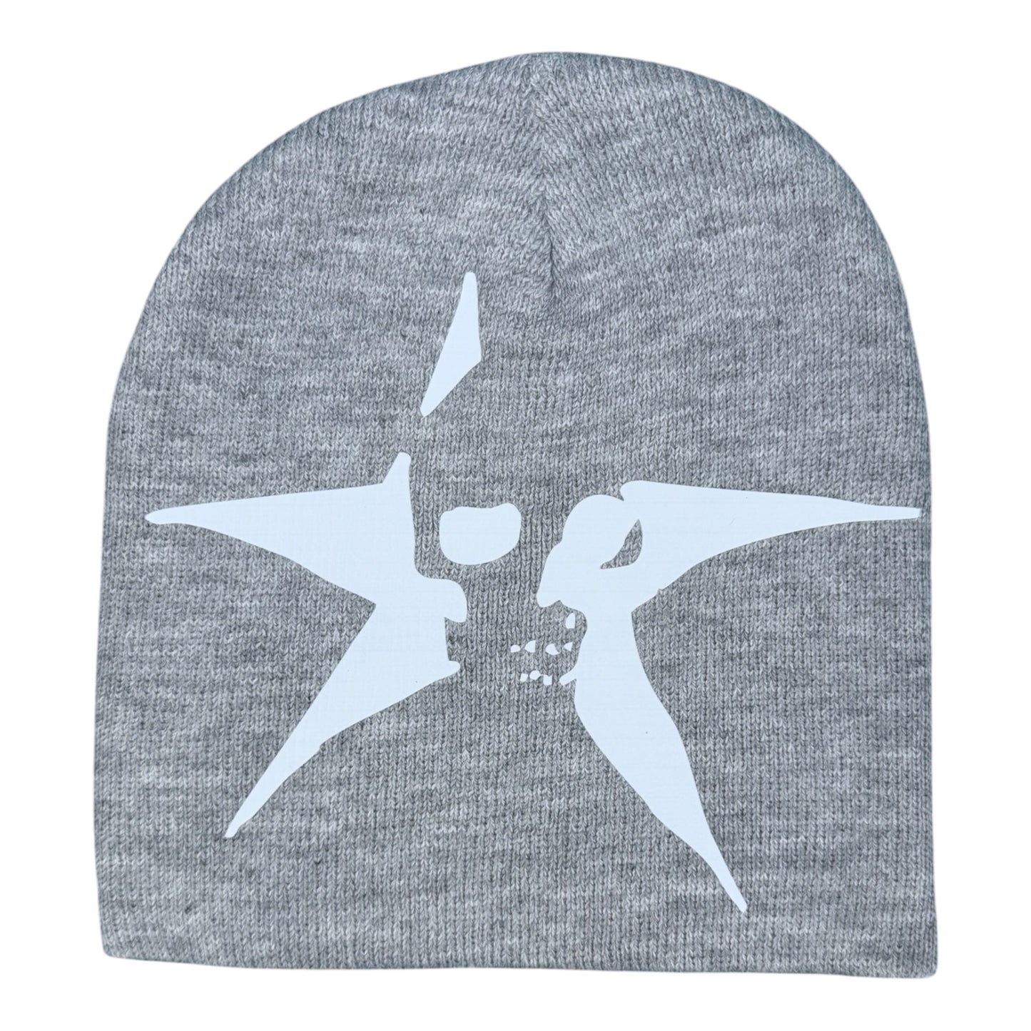 STAR FACE BEANIE [GREY]
