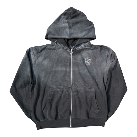 ASHED SKULL ZIP UP